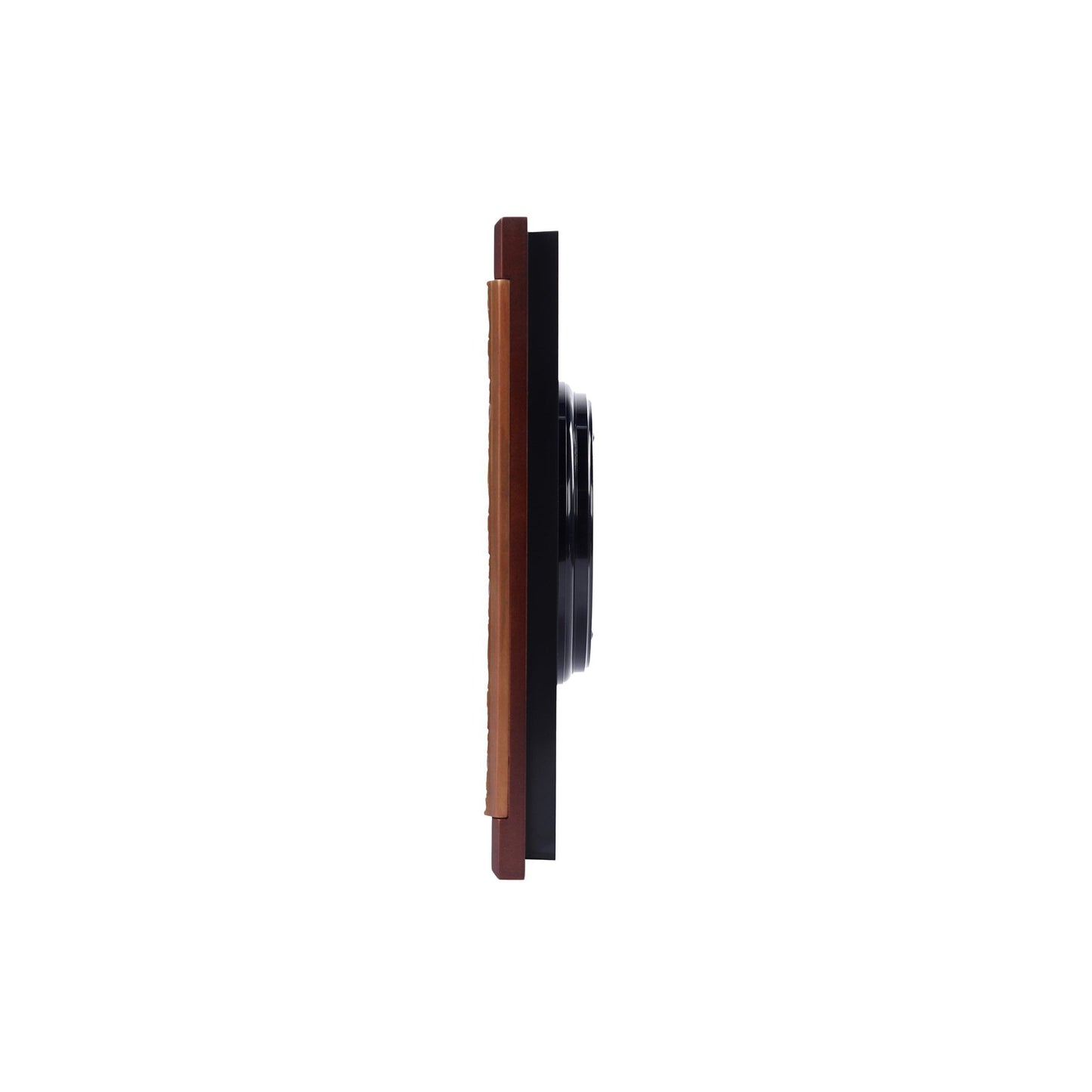 Wooden Square Battery Quiet Wall Clock Feng Shui QXA842Z