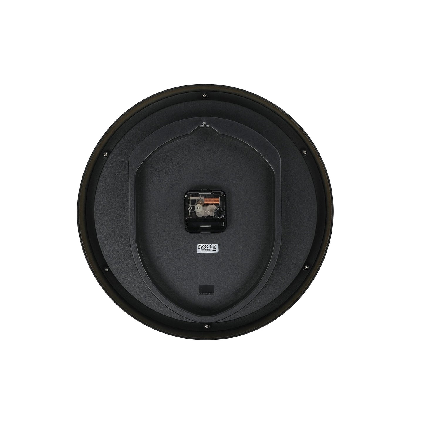 Gold Tone Battery Round Wall Clock Silent Sweep Seconds QXA844G
