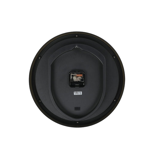 Gold Tone Battery Round Wall Clock Silent Sweep Seconds QXA844G
