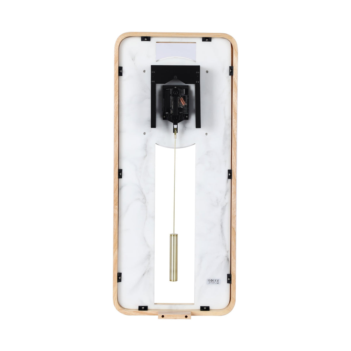 Light Wood Battery Wall Clock with Pendulum QXC246B