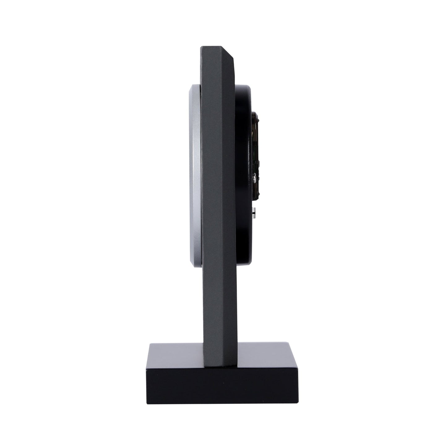 Black Slate Effect Quartz Mantel Clock with Plaque QXG153N