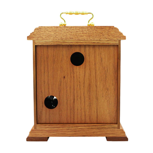 Oak Finish Wooden Quartz Musical Mantel Clock QXW252B