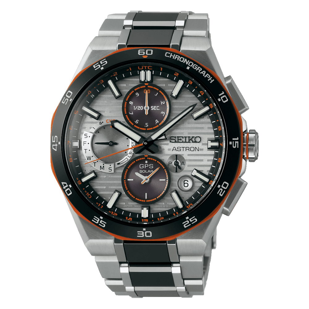 Future Innovation GPS Solar Chronograph Titanium Watch SSH183J1