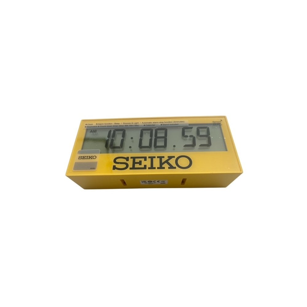 Athletics Timer Yellow Quartz Beep Alarm Clock & Snooze QHL083Y
