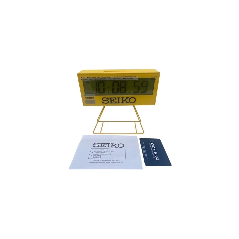 Athletics Timer Yellow Quartz Beep Alarm Clock & Snooze QHL083Y