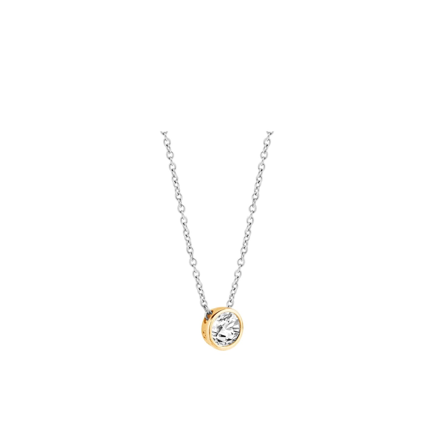 Ladies Sterling Silver Cubic Zirconia Pendant 3845ZY/42