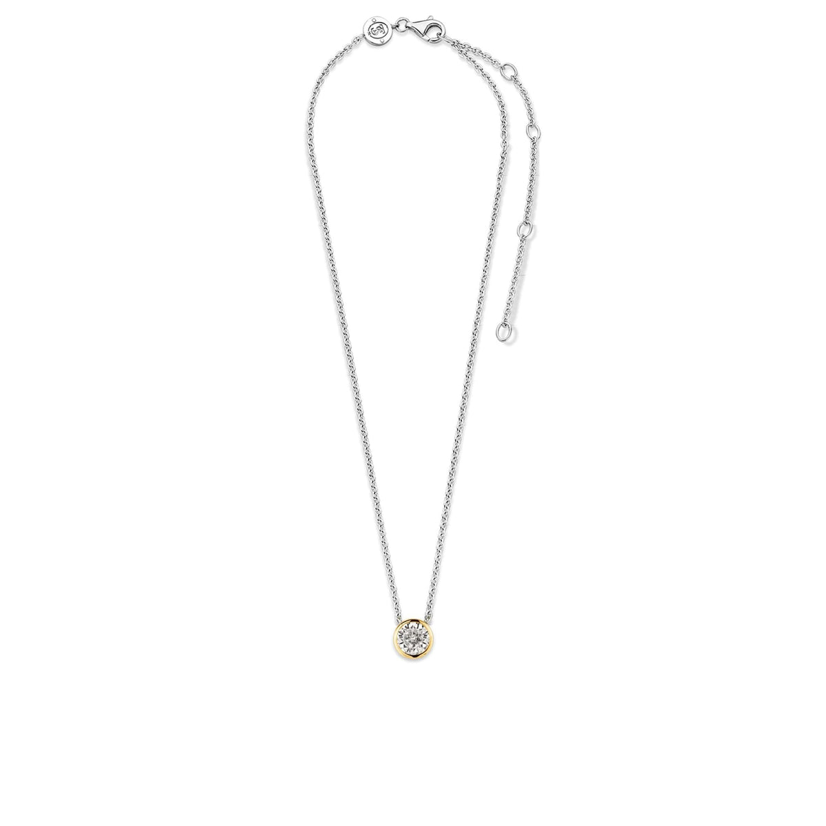 Ladies Sterling Silver Cubic Zirconia Pendant 3845ZY/42