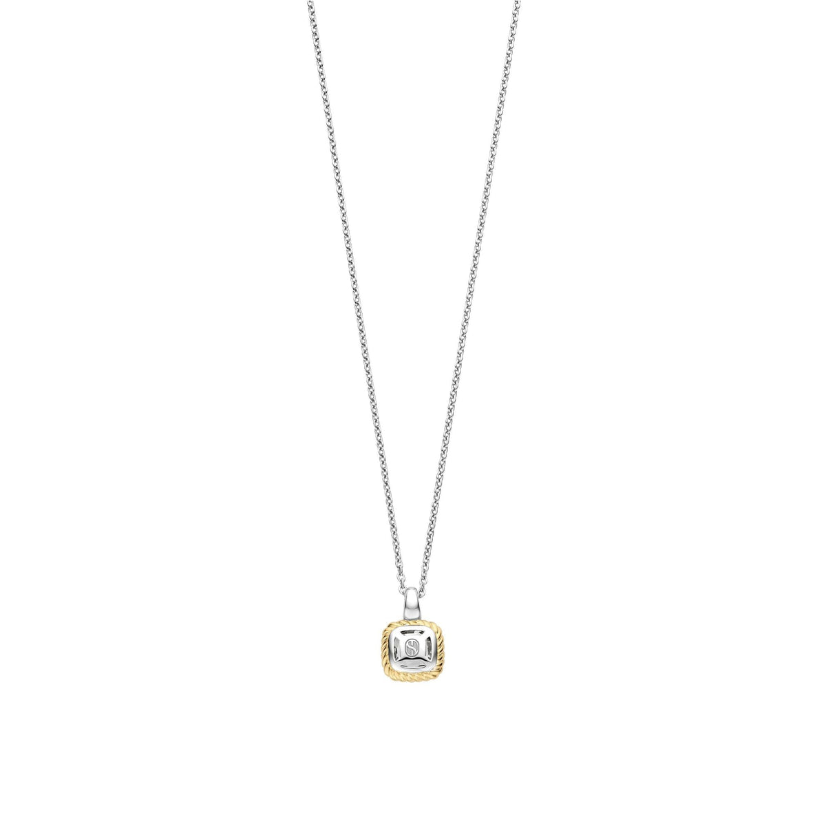 Ladies Sterling Silver Green Crystal Pendant 34111GG/42