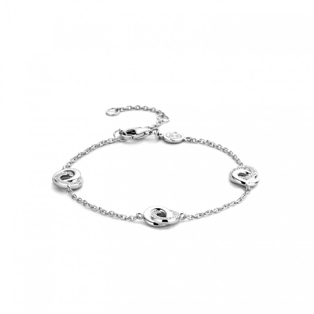 Ladies Sterling Silver Cubic Zirconia Bracelet 2925ZI