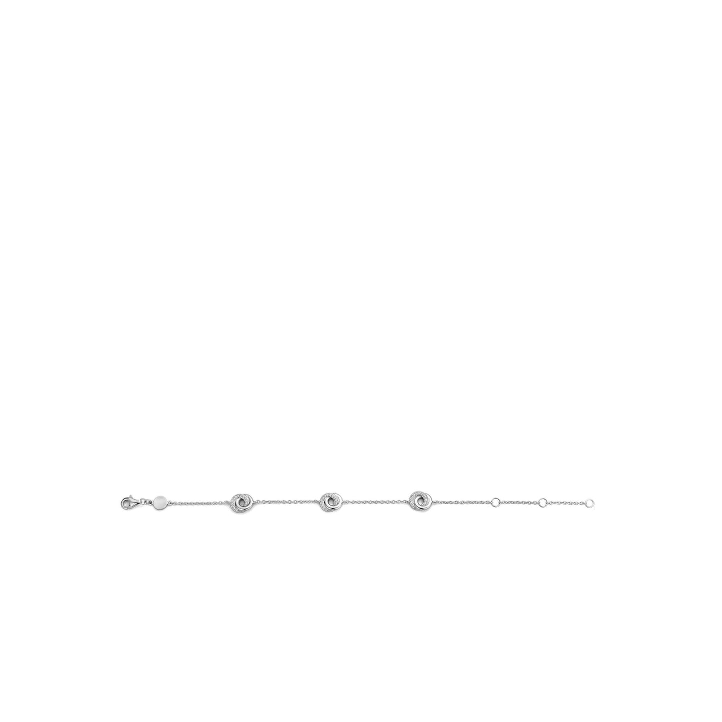 Ladies Sterling Silver Cubic Zirconia Bracelet 2925ZI