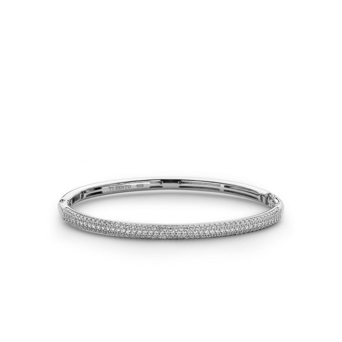 Sterling Silver Ladies Cubic Zirconia Bangle 2874ZI