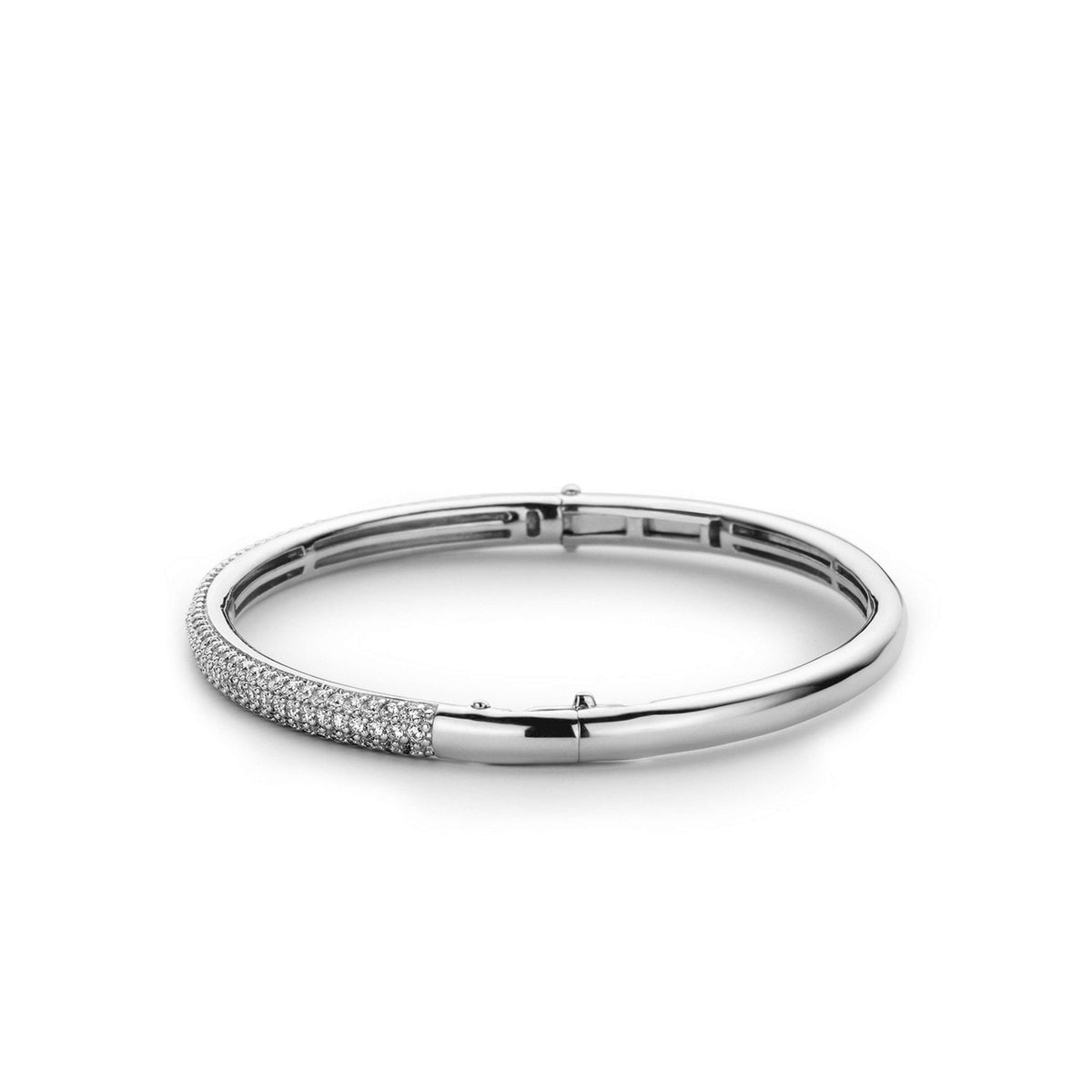 Sterling Silver Ladies Cubic Zirconia Bangle 2874ZI