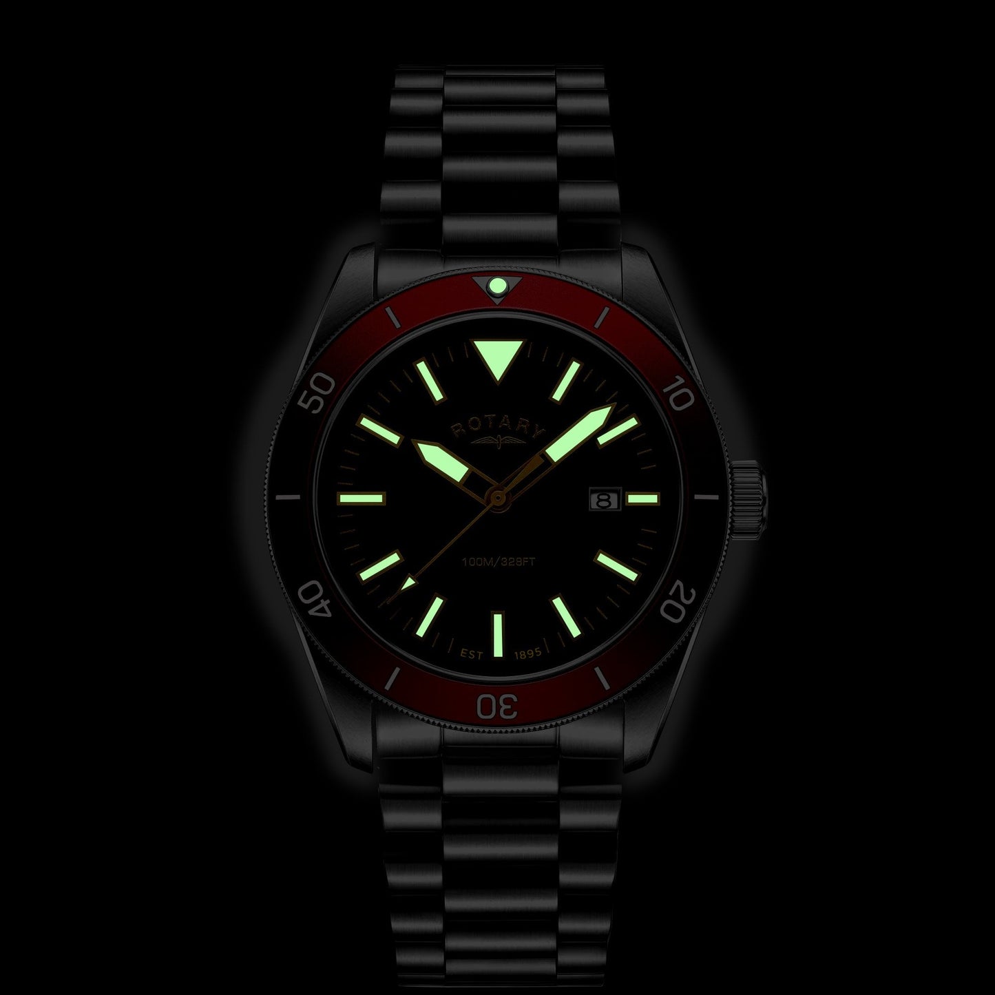 Gents Steel Battery Watch on Bracelet with Date RGB10001/98