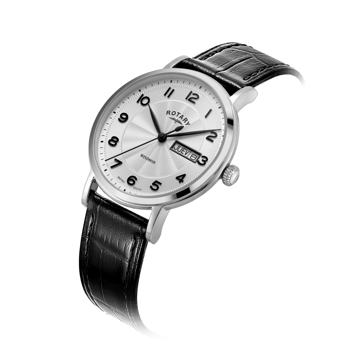 Gents Stainless Steel Battery Watch on Strap Windsor GS05420/22
