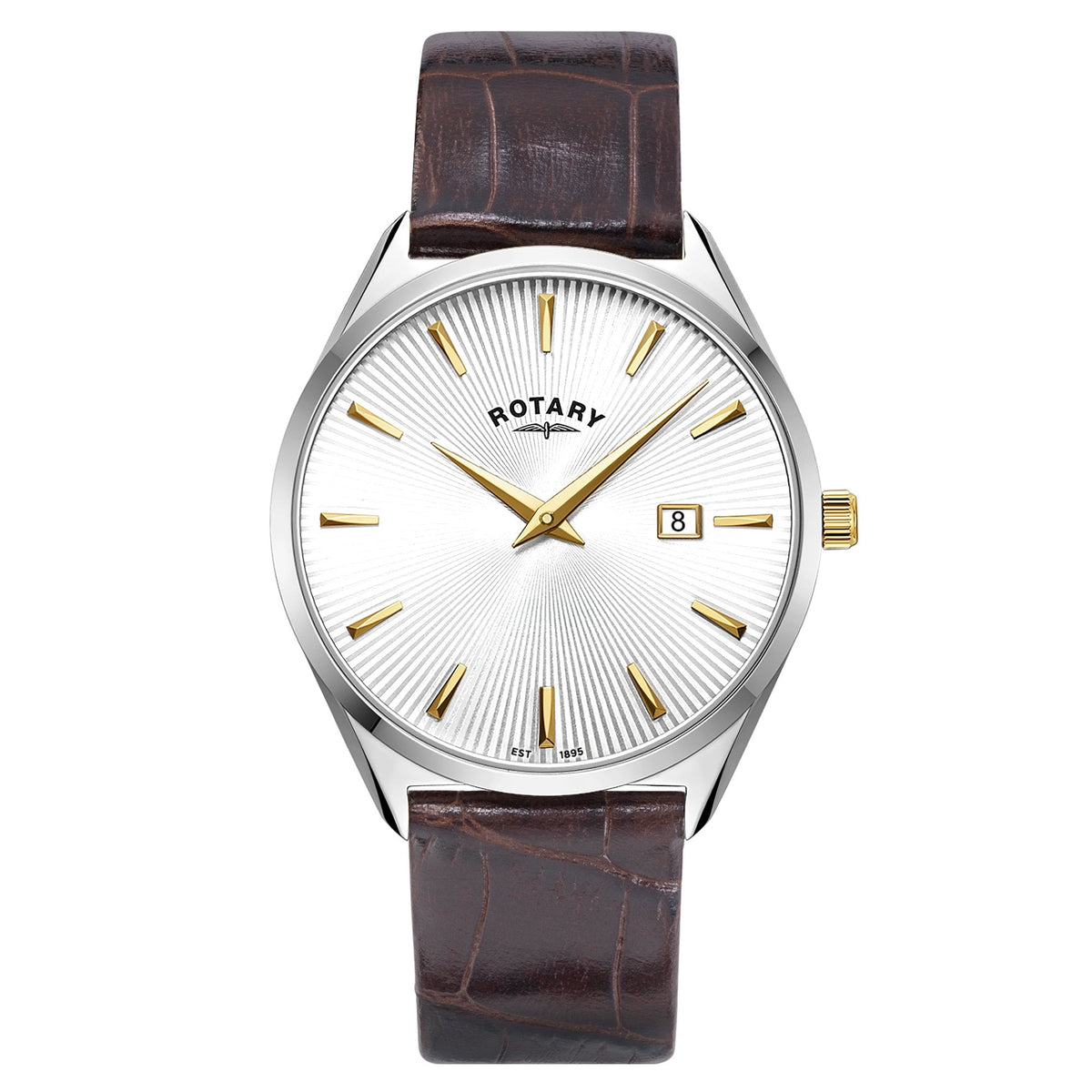 Gents Stainless Steel Ultra Slim Battery Watch, Strap GS08010/02