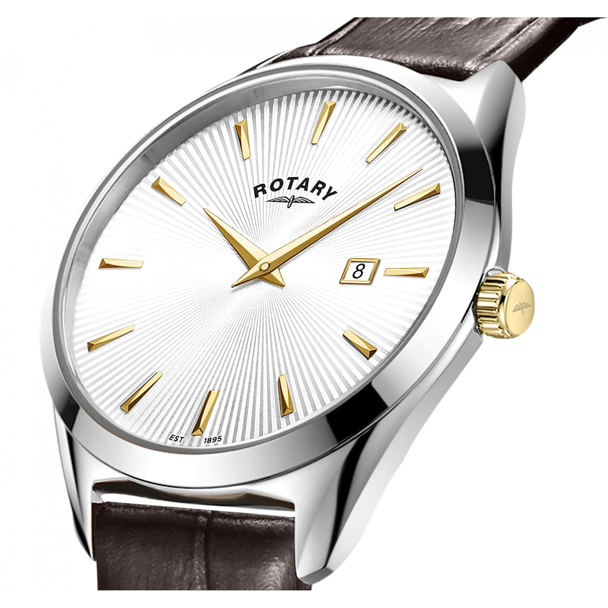 Gents Stainless Steel Ultra Slim Battery Watch, Strap GS08010/02