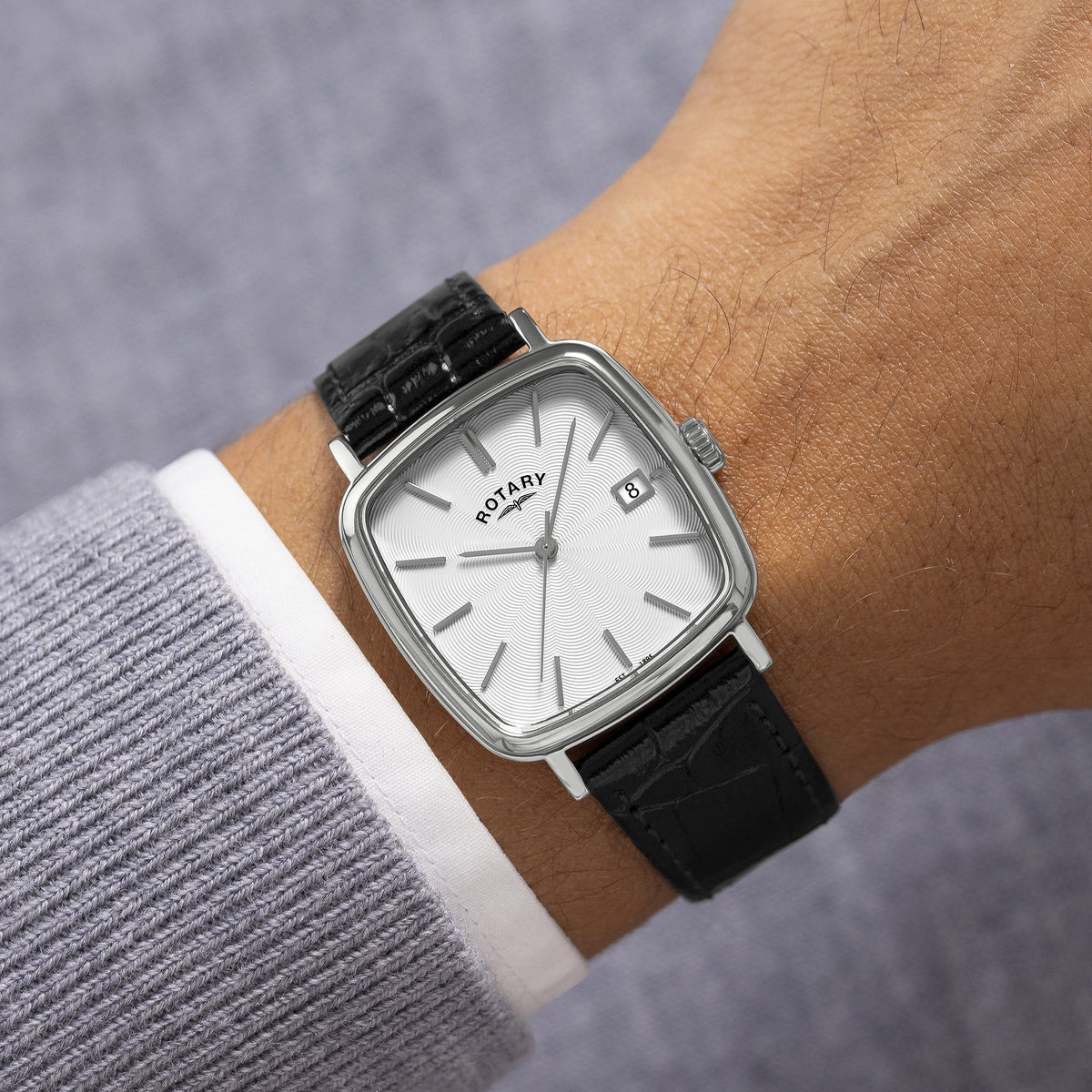 Gents Steel Battery Watch on Strap with Date Astoria RGS05307/08