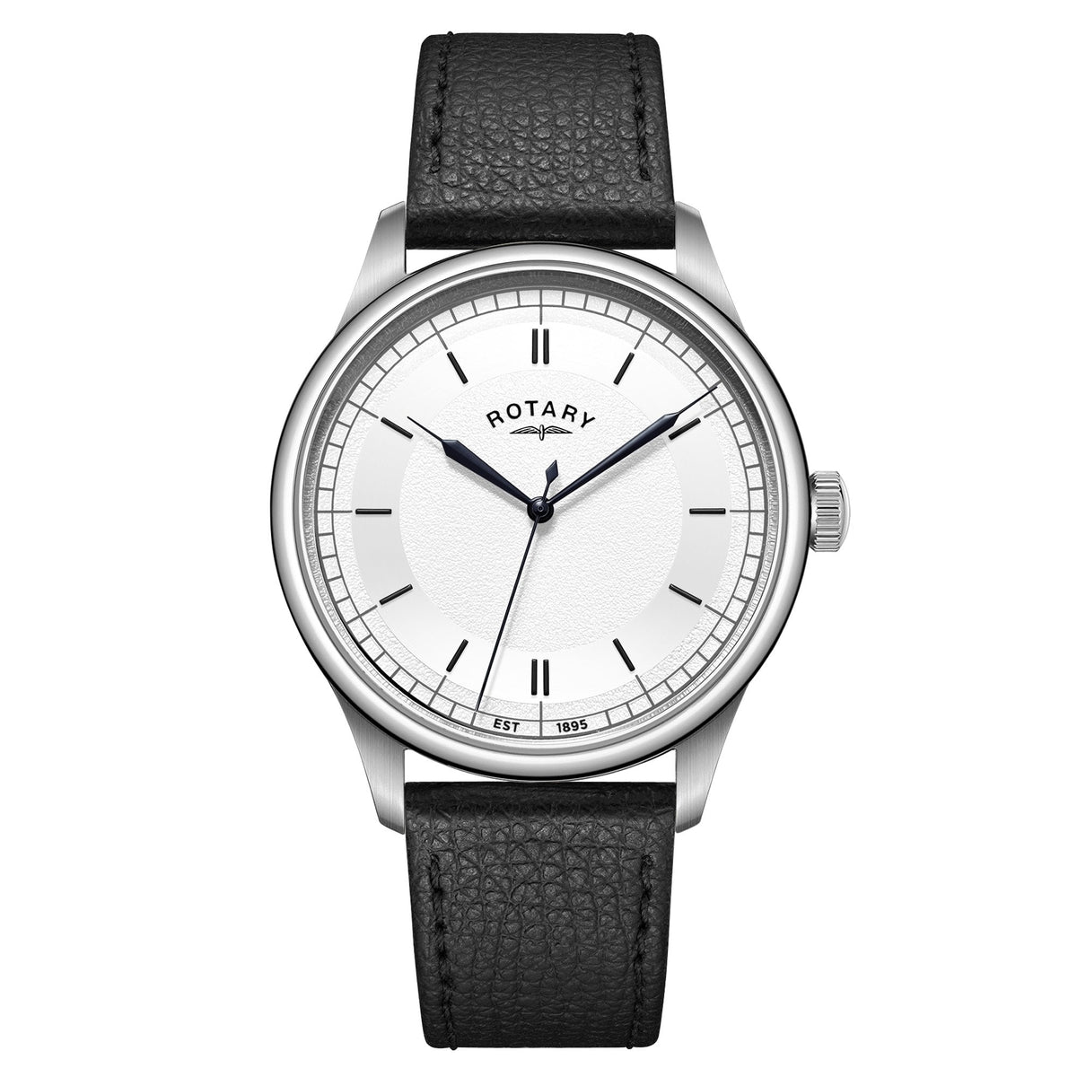 Gents Clear Steel Quartz Watch on Strap Heritage GS05980/06