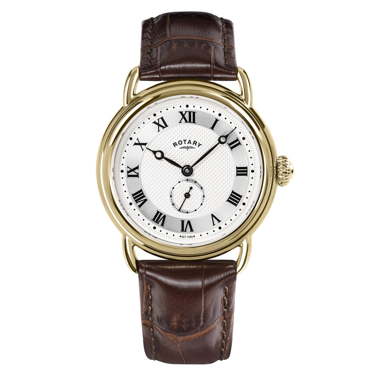 Gents Gold Tone Quartz Watch, Leather Strap Sherlock RGS10014/06