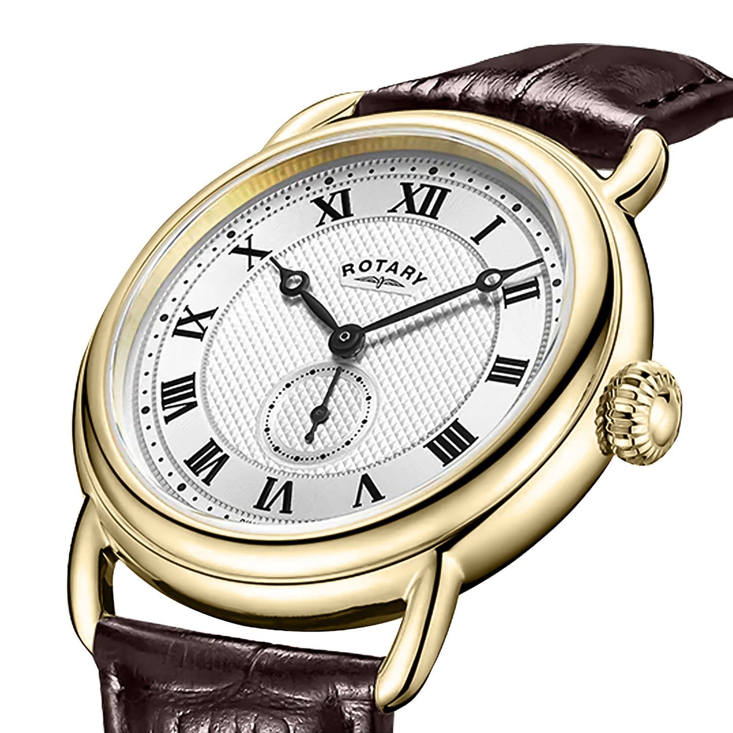 Gents Gold Tone Quartz Watch, Leather Strap Sherlock RGS10014/06