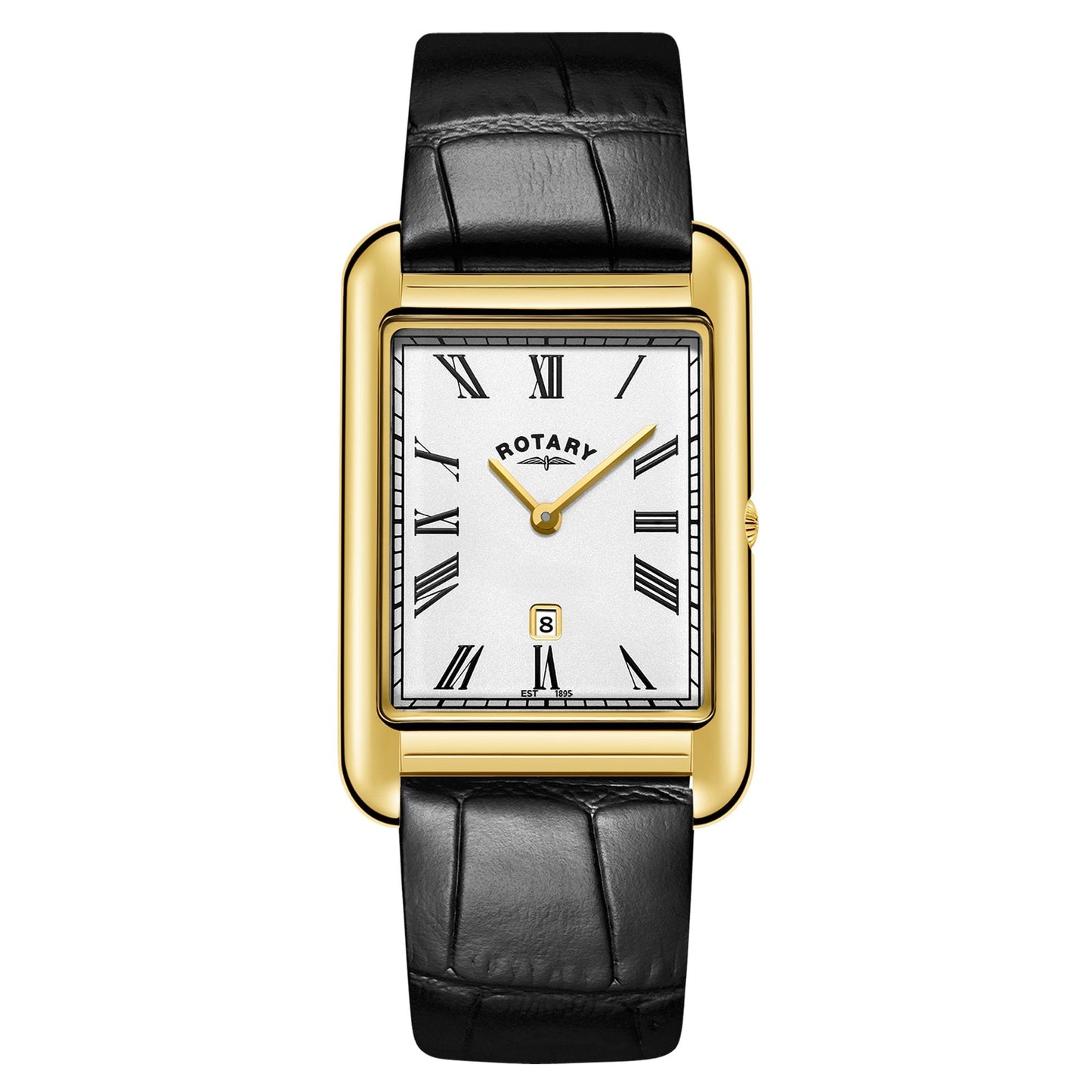 Gold Tone Battery Watch on Strap with Date Astoria GS05283/01