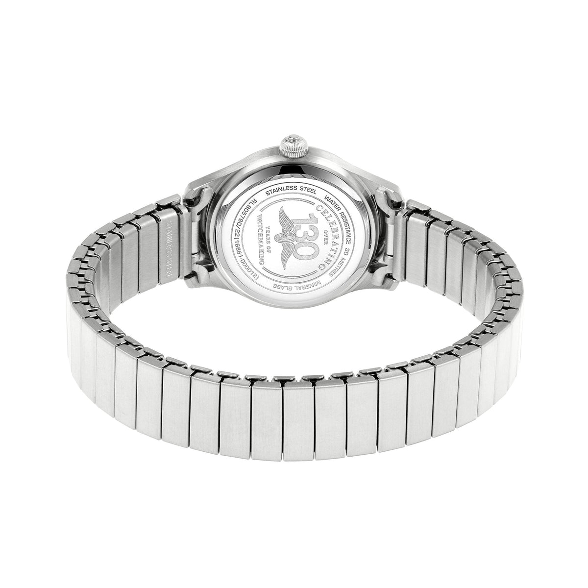 Ladies Steel Battery Watch Clear Face on Bracelet RLB05760/22