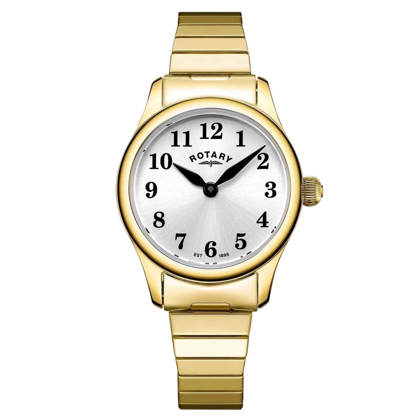 Ladies Gold Tone Clear Battery Watch on Bracelet RLB05762/22