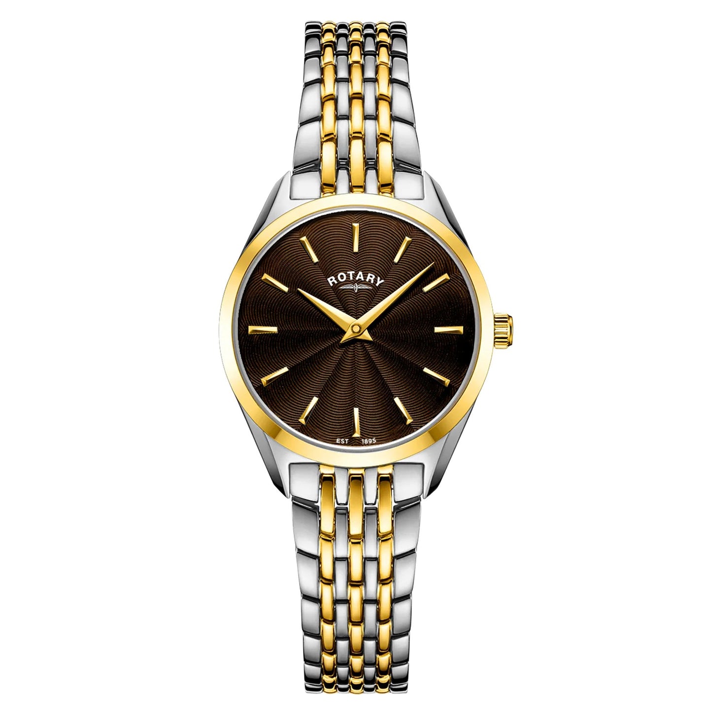 Ladies Two Tone Steel Ultra Slim Watch on Bracelet LB08011/49