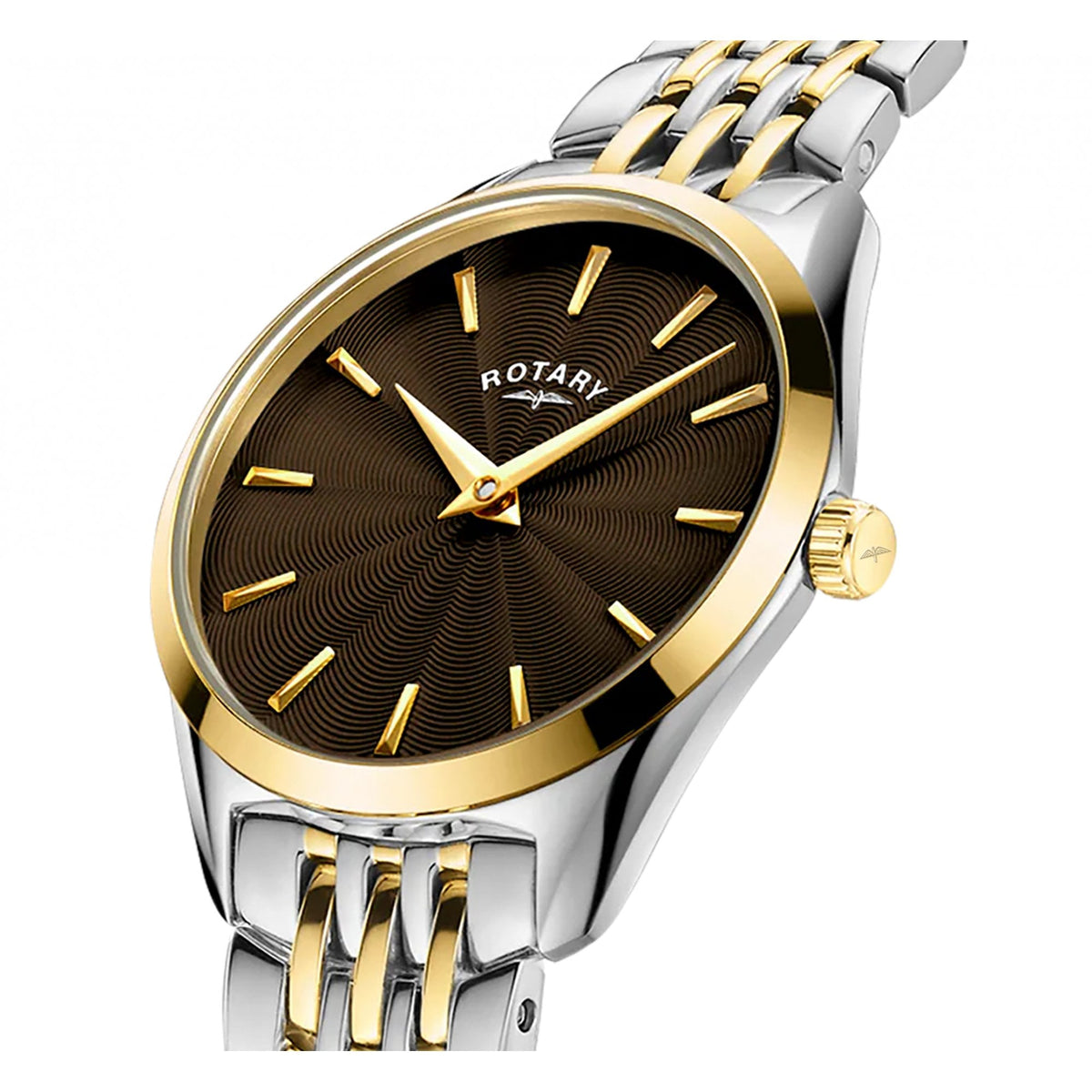Ladies Two Tone Steel Ultra Slim Watch on Bracelet LB08011/49