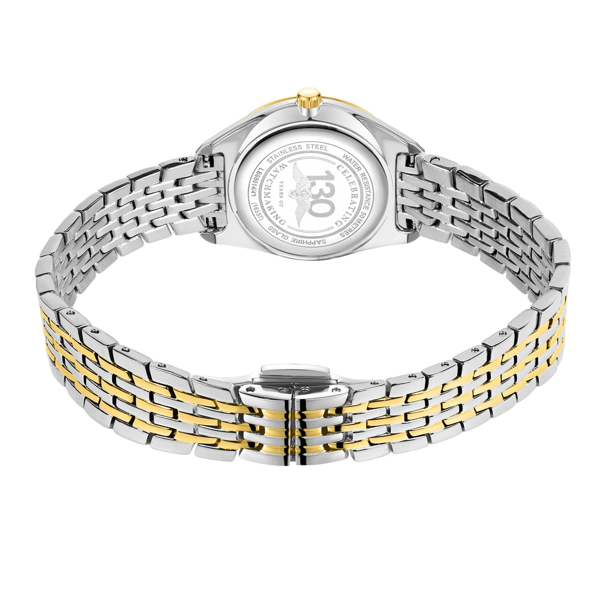 Ladies Two Tone Steel Ultra Slim Watch on Bracelet LB08011/49