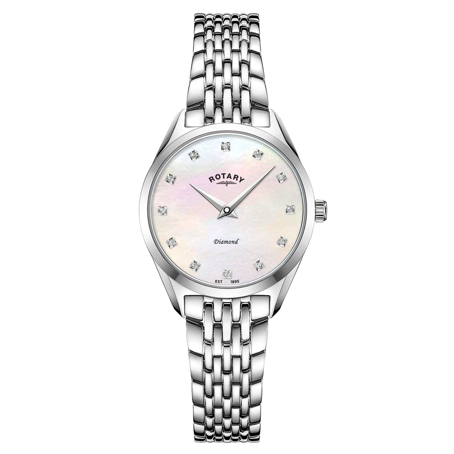 Ladies Steel Ultra Slim Battery Watch on Bracelet LB08010/07/D