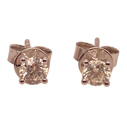 Ladies 18ct White Gold Diamond Stud Earrings 0.6ct