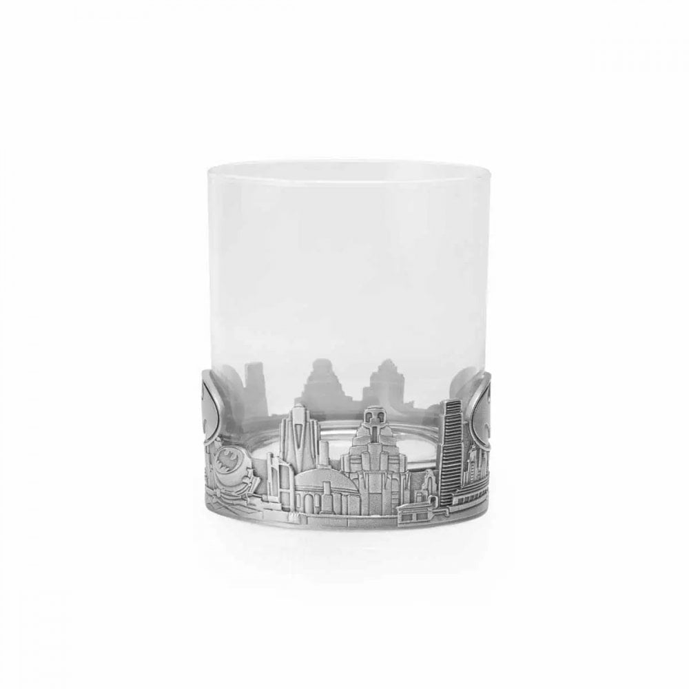 Pewter & Glass Batman Gotham City Tumbler 0124036