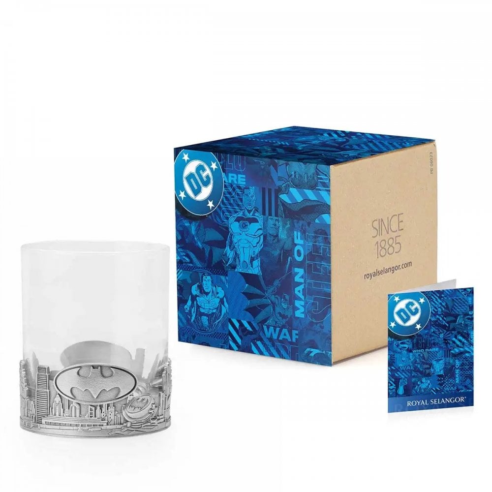Pewter & Glass Batman Gotham City Tumbler 0124036