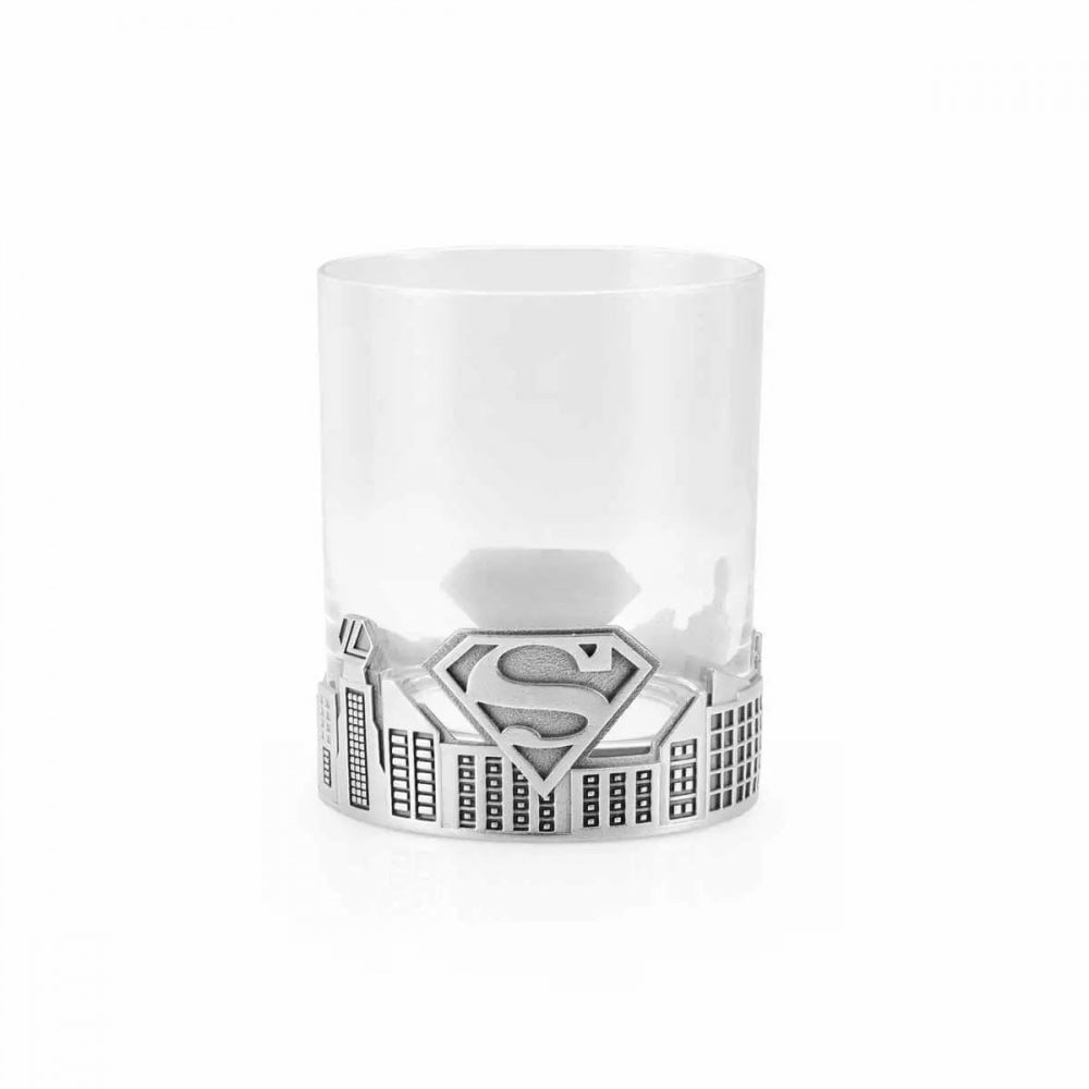 Pewter & Glass Superman Metropolis Tumbler 0124037
