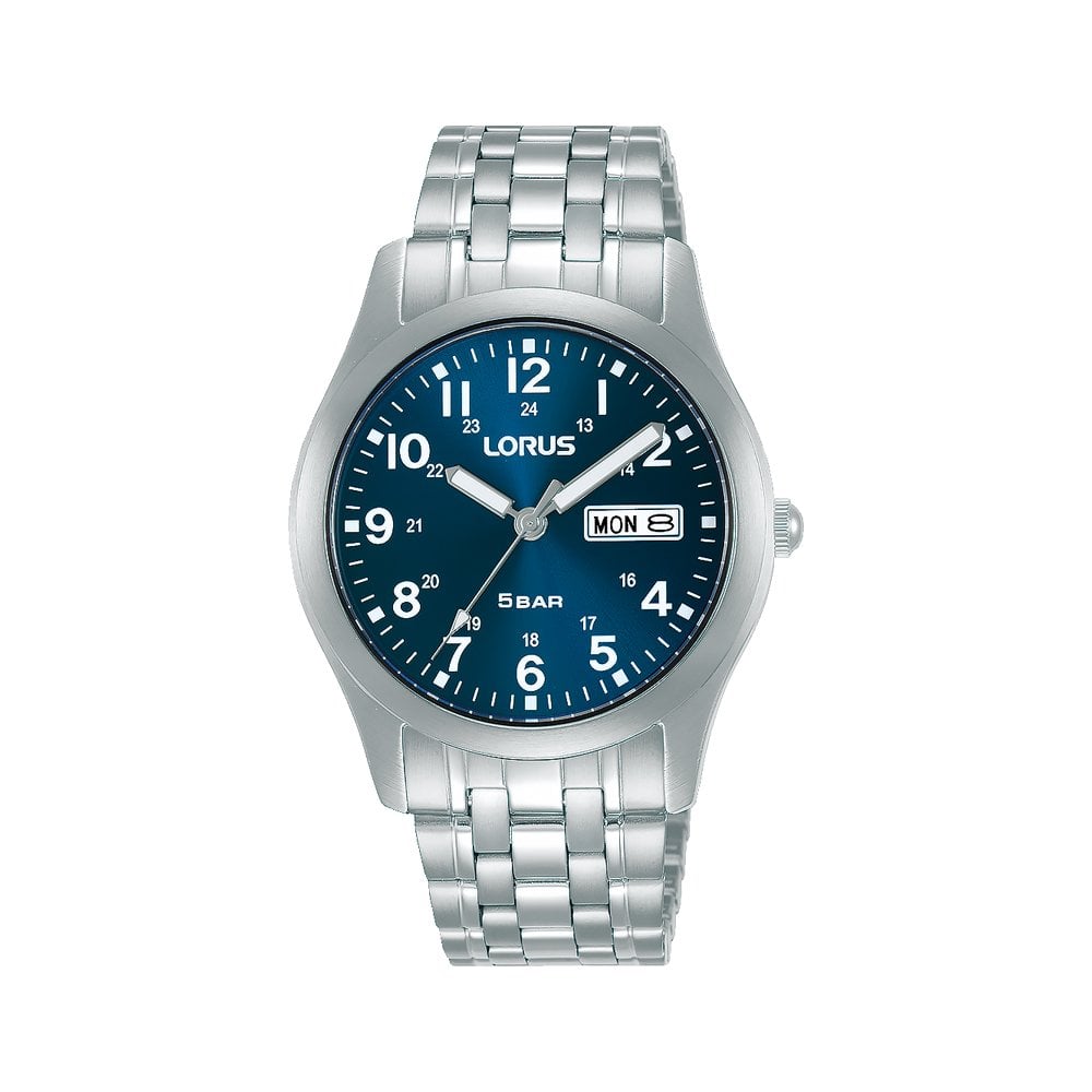 Gents Steel Battery Watch on Bracelet with Date RXN77DX9