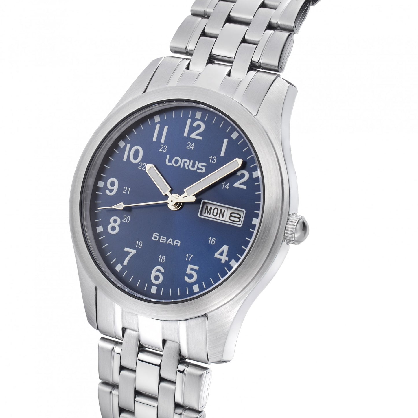 Gents Steel Battery Watch on Bracelet with Date RXN77DX9