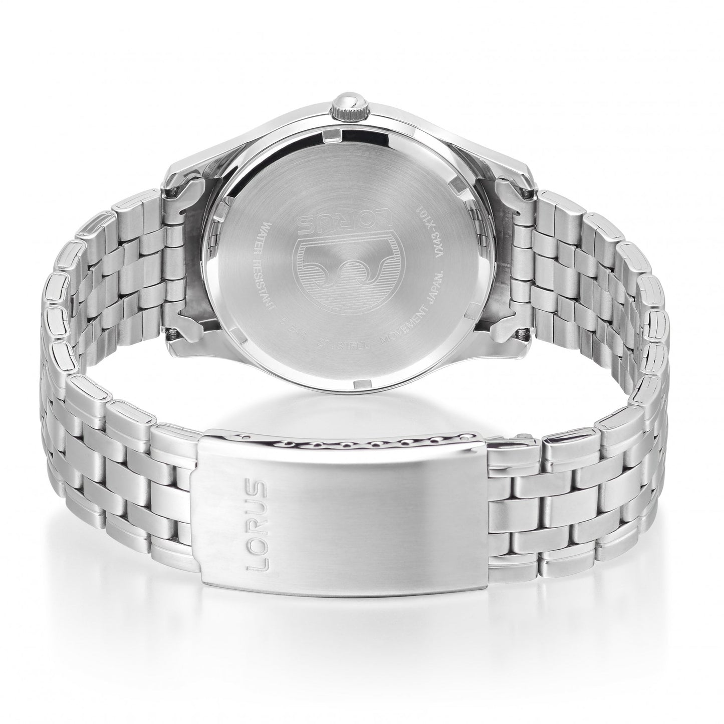 Gents Steel Battery Watch on Bracelet with Date RXN77DX9