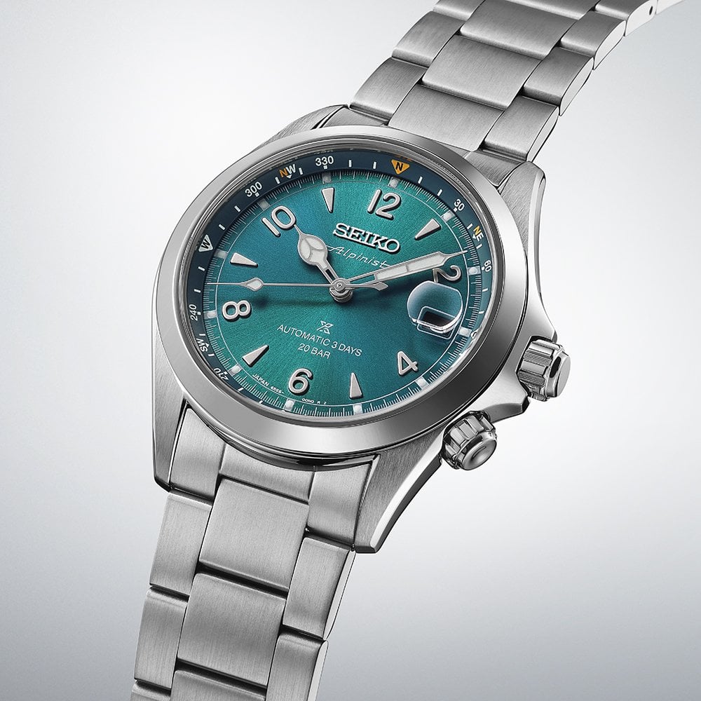 Gents Prospex Steel Automatic Bracelet Watch Alpinist SPB503J1
