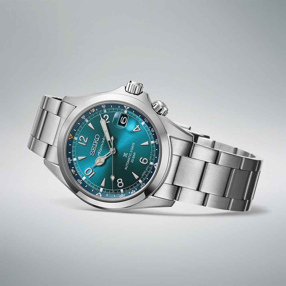 Gents Prospex Steel Automatic Bracelet Watch Alpinist SPB503J1