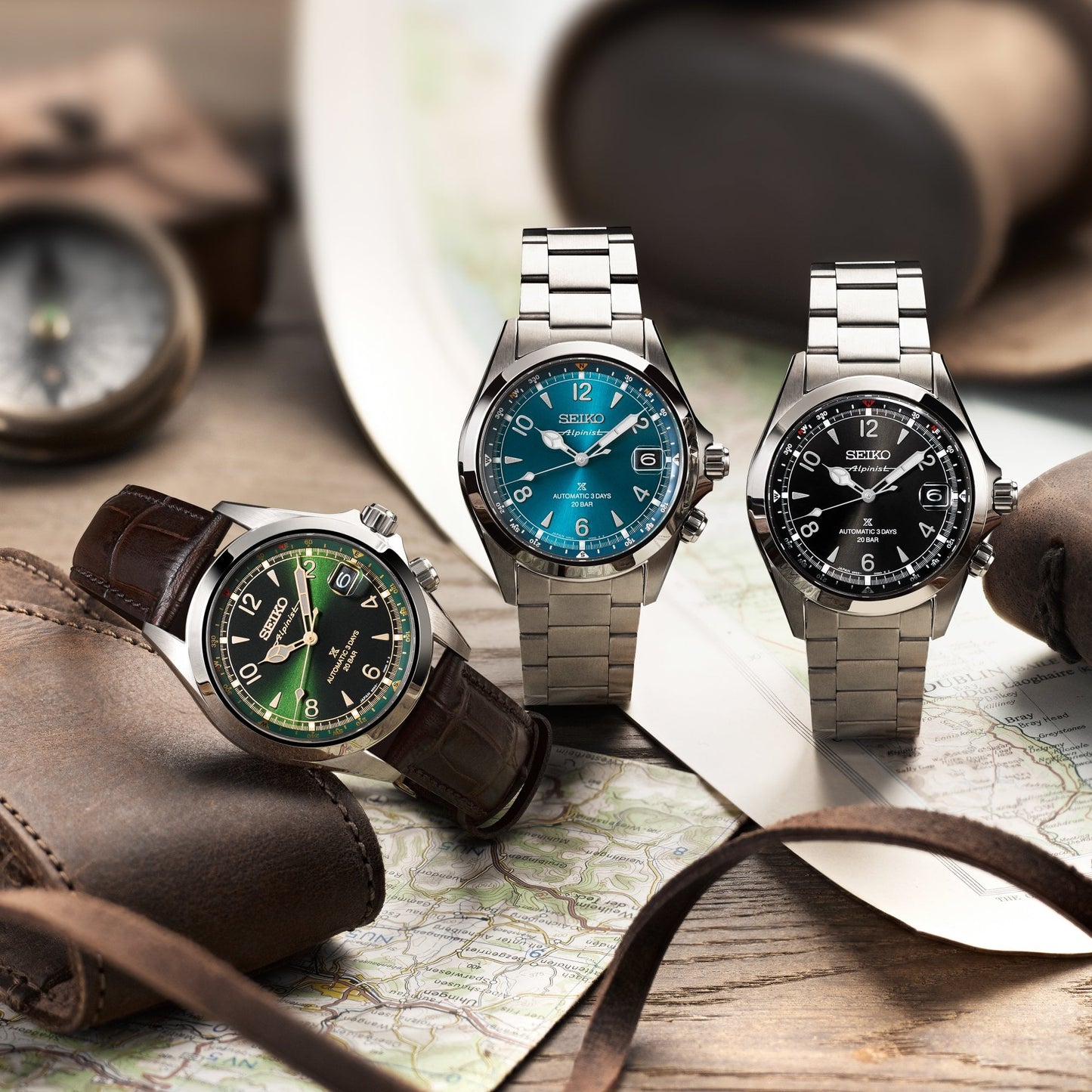 Gents Prospex Steel Automatic Bracelet Watch Alpinist SPB503J1