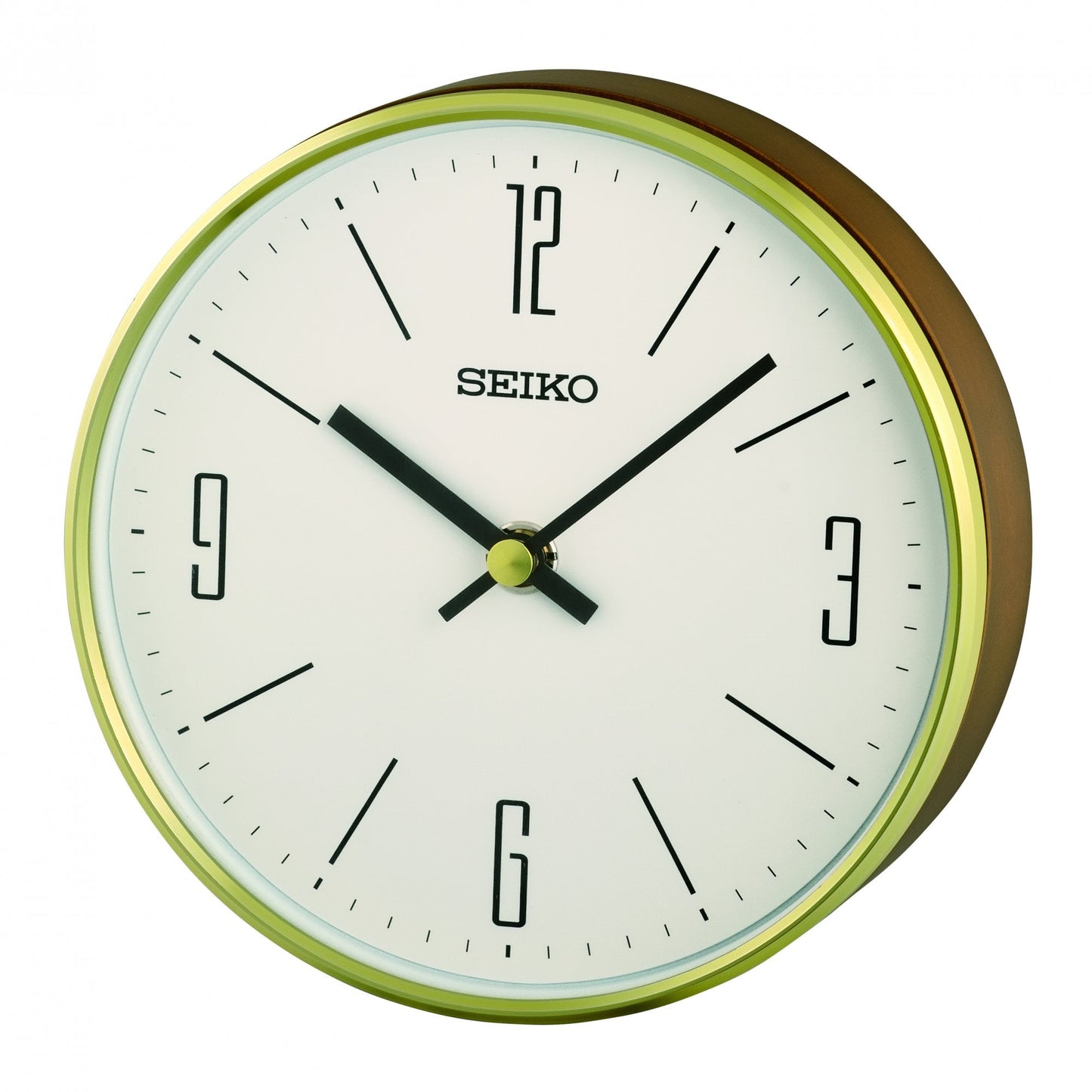 Wooden Mahogany Finish Battery Mantel Clock QXG158G