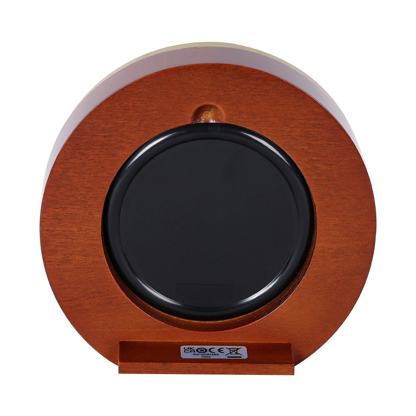 Wooden Mahogany Finish Battery Mantel Clock QXG158G