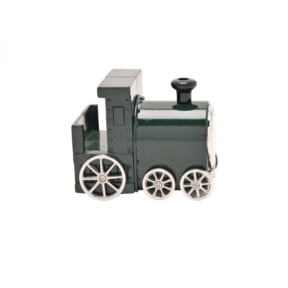 Miniature Novelty Green Train Battery Desk Clock 9527
