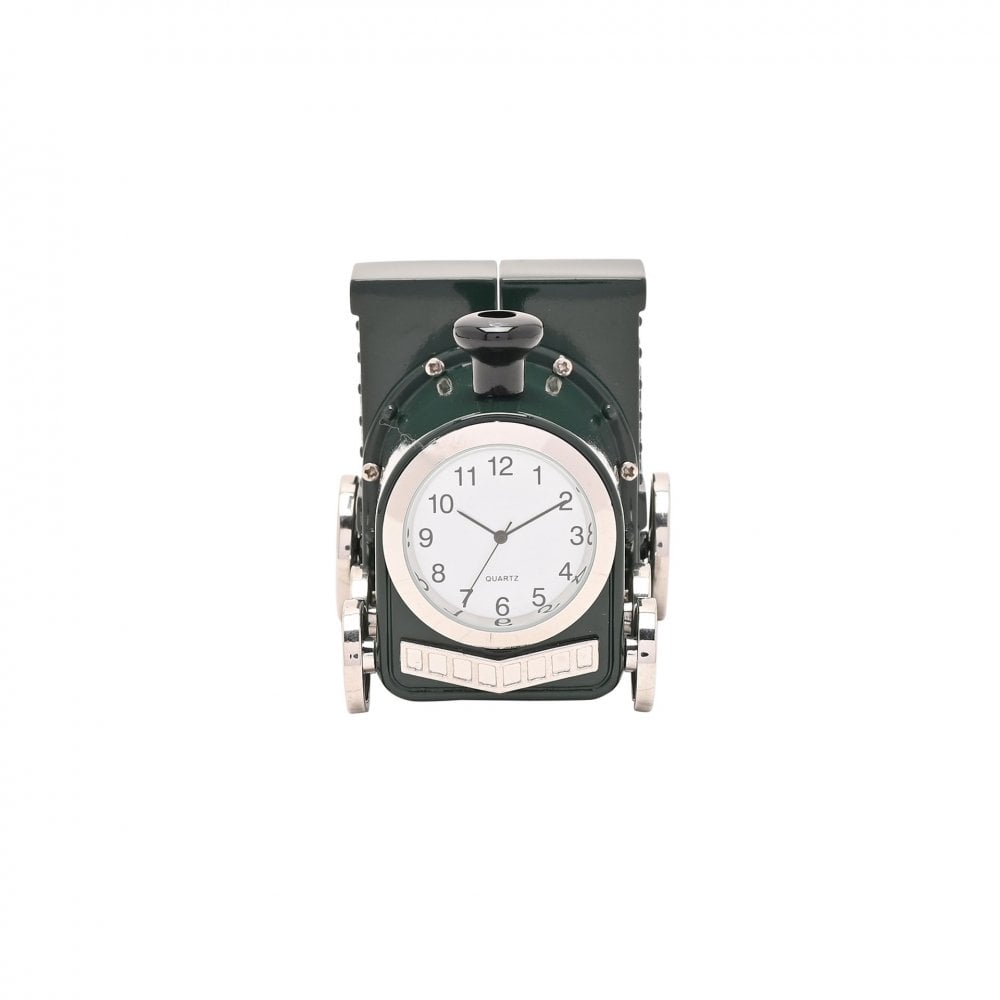 Miniature Novelty Green Train Battery Desk Clock 9527