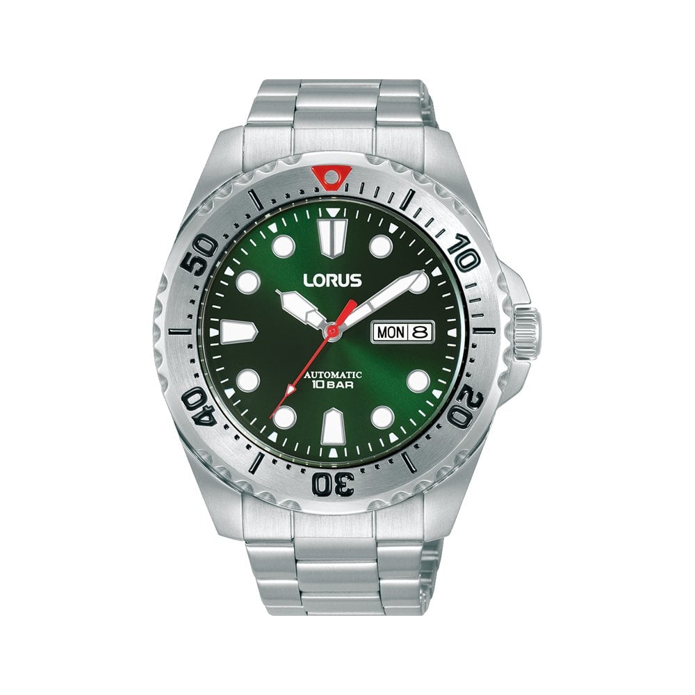 Gents Automatic Green & Red Power Sports Watch RL475BX9