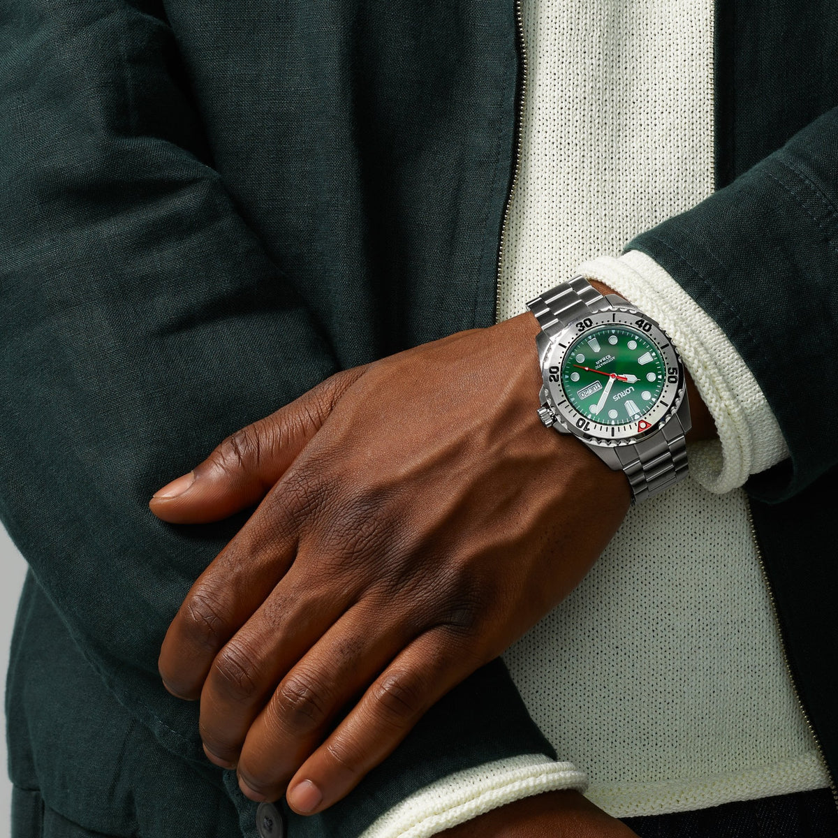 Gents Automatic Green & Red Power Sports Watch RL475BX9