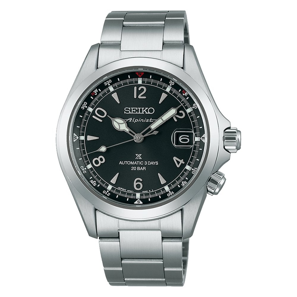 Prospex Steel Automatic Alpinist Watch Summit Black SPB505J1