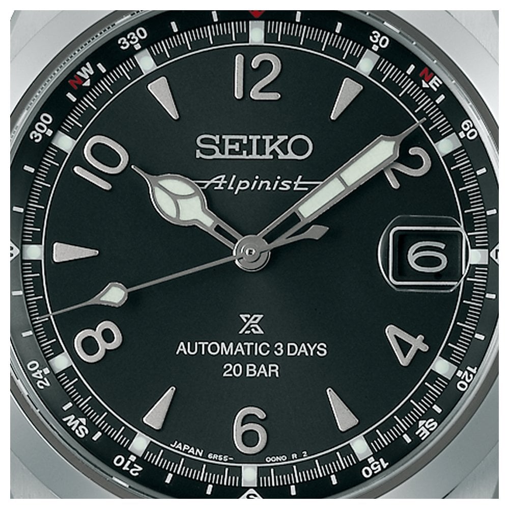 Prospex Steel Automatic Alpinist Watch Summit Black SPB505J1