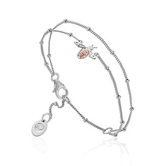 Ladies Silver and Gold Honey Bee Bracelet 3SHNB0134
